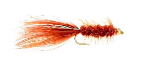 Bead head Wooly Bugger - Brown 6 Pack CLOSEOUT